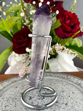 Load image into Gallery viewer, Beautiful Tranquil Amethyst Wand With Silver Stand