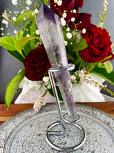 Load image into Gallery viewer, Stunning Amethyst Wand With Silver Stand