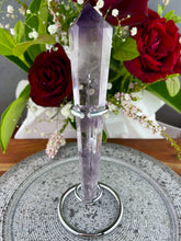 Load image into Gallery viewer, Stunning Amethyst Wand With Silver Stand