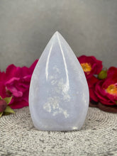 Load image into Gallery viewer, Inner Peace Blue Lace Agate Crystal Flame Cluster