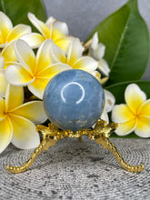 Load image into Gallery viewer, Tranquility Blue Calcite Crystal Sphere