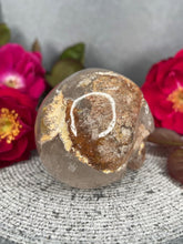 Load image into Gallery viewer, Beautiful Garden Quartz Crystal Skull Carving