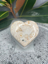 Load image into Gallery viewer, Amazing 8th Vein Ocean Jasper Crystal Heart Carving