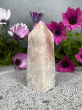 Load image into Gallery viewer, Relax Pink Amethyst Flower Agate Crystal Tower