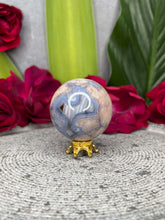 Load image into Gallery viewer, Stunning Blue Flower Agate Sphere Ball
