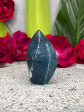 Load image into Gallery viewer, Uplifting Blue Fluorite Crystal Flame Freeform