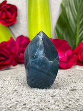 Load image into Gallery viewer, Gentle Blue Fluorite Crystal Flame Freeform