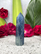 Load image into Gallery viewer, Clarity Blue Fluorite Crystal Tower Point