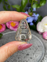 Load image into Gallery viewer, Golden Rutilated Quartz Crystal Buddha Pendant Carving