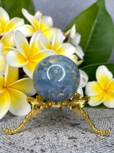 Load image into Gallery viewer, Communication Blue Calcite Crystal Sphere