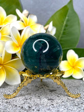 Load image into Gallery viewer, Striking Rainbow Fluorite Crystal Sphere Ball