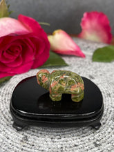 Load image into Gallery viewer, Unakite Tortoise Crystal Carving