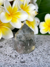 Load image into Gallery viewer, Transparent Garden Quartz Lodolite Crystal Tower Point