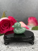 Load image into Gallery viewer, Green Aventurine Crystal Duck Carving