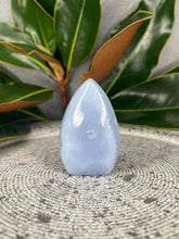 Load image into Gallery viewer, Serene Blue Lace Agate Crystal Flame