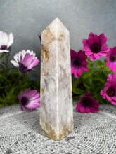 Load image into Gallery viewer, Natural Pink Amethyst Flower Agate Crystal Tower