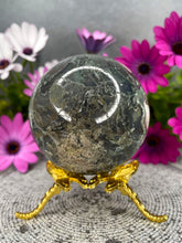 Load image into Gallery viewer, Natural Moss Agate Crystal Sphere