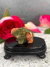 Load image into Gallery viewer, Unakite Crystal Elephant Carving