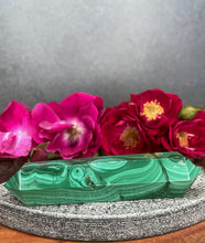 Load image into Gallery viewer, Natural Malachite Double Terminator Crystal Point