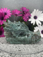 Load image into Gallery viewer, Stunning Moss Agate Crystal Dragon Head