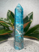 Load image into Gallery viewer, Energetic Blue Apatite Crystal Tower Point