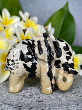 Load image into Gallery viewer, DISCOUNTED Picture Stone Jasper Crystal Elephant Carving