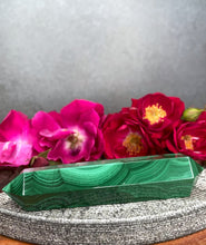 Load image into Gallery viewer, Natural Malachite Double Terminator Crystal Point