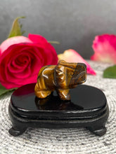 Load image into Gallery viewer, Tiger's Eye Crystal Elephant Carving