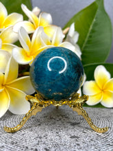 Load image into Gallery viewer, Stunning Blue Apatite Crystal Sphere Ball