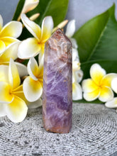 Load image into Gallery viewer, Harmony Mexican Crazy Lace Agate Amethyst Crystal Tower Point