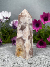 Load image into Gallery viewer, Stunning Pink Amethyst Flower Agate Tower Point