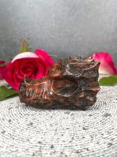 Load image into Gallery viewer, Mahogany Obsidian Crystal Dragon Head Carving