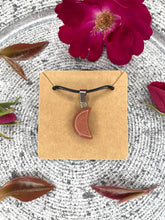 Load image into Gallery viewer, Goldstone Crescent Moon Necklace