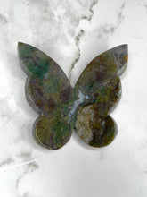 Load image into Gallery viewer, Stunning Ocean Jasper Butterfly Carving 1pc