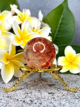 Load image into Gallery viewer, Stunning Fire Quartz Hematoid Crystal Sphere Ball