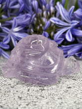 Load image into Gallery viewer, High Quality Mother And Baby Amethyst Crystal Turtle Carving