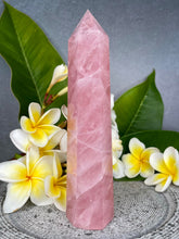 Load image into Gallery viewer, High Quality Rose Quartz Crystal Tower Point