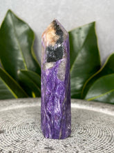 Load image into Gallery viewer, Elegant Rare High Quality Charoite Crystal Tower Point