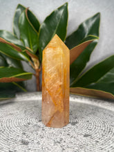 Load image into Gallery viewer, Empowerment Golden Healer Crystal Tower Point