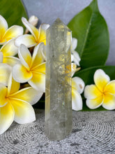 Load image into Gallery viewer, Stunning Transparent Green Quartz Tower Point