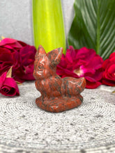 Load image into Gallery viewer, Mahogany Obsidian Eevee Crystal Pokémon Carving