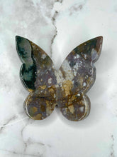 Load image into Gallery viewer, Stunning Ocean Jasper Butterfly Carving 1pc