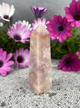 Load image into Gallery viewer, Stunning Pink Amethyst Crystal Tower Point