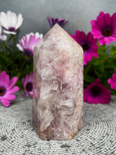 Load image into Gallery viewer, Stunning Pink Amethyst Quartz Flower Agate Crystal Tower Point