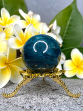 Load image into Gallery viewer, Breathtaking Blue Apatite Crystal Sphere Ball
