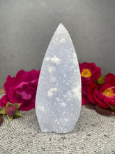 Load image into Gallery viewer, Soothing Blue Lace Agate Crystal Flame Cluster