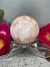 Load image into Gallery viewer, Pink Carnelian Flower Agate Crystal Sphere