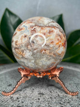 Load image into Gallery viewer, Beautiful Mexican Crazy Lace Agate Crystal Sphere Druzy