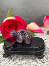 Load image into Gallery viewer, Dream Amethyst Crystal Frog Carving