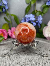 Load image into Gallery viewer, Fiery Fire Quartz Hematoid Crystal Sphere